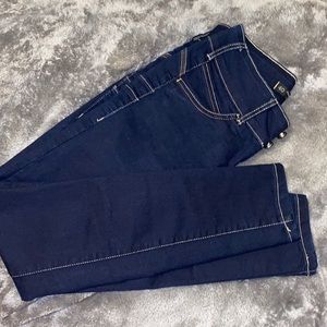 Dark blue super skinny jeans